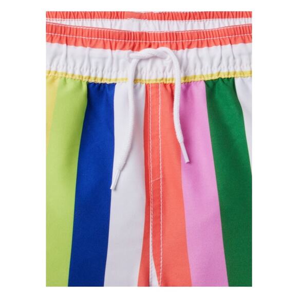Janie & Jack Set of Two Boys Swim Trunks Stripes Bright Pastel Seersucker 8 - 10 - Picture 4 of 12
